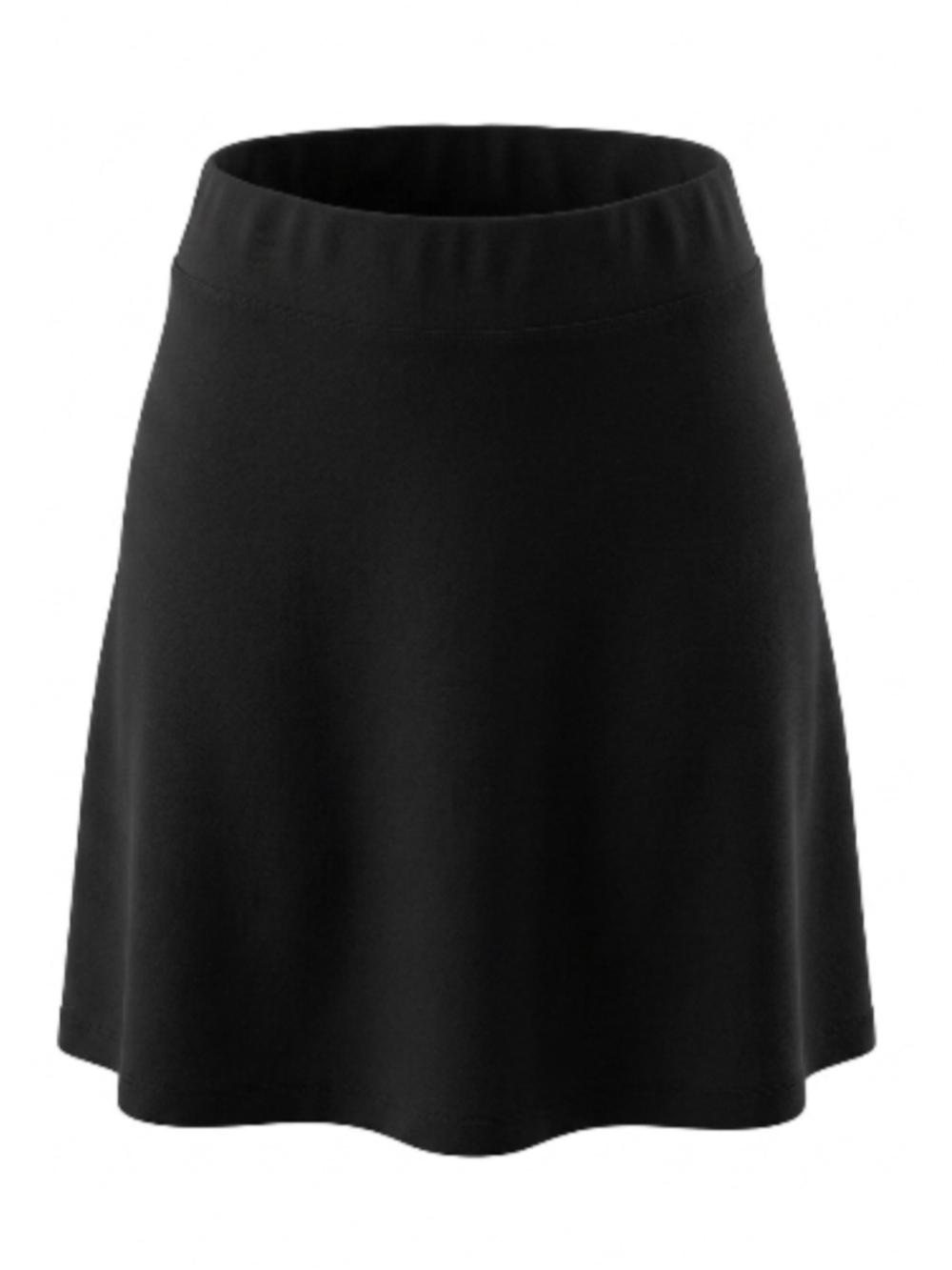 Betabrand black ponte stretchy yoga office compression shorts skirt Large Basic
